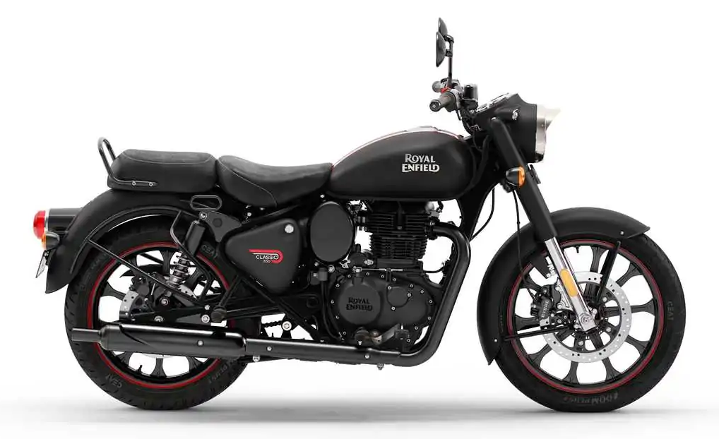 Royal Enfield Classic 350 bike on rent from Rahul Bike Rental